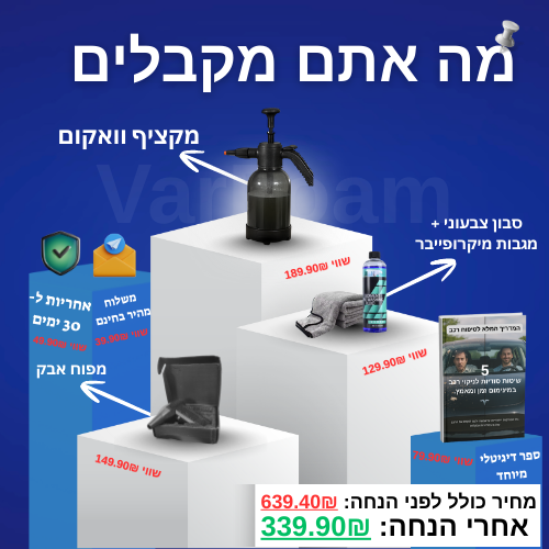 VarFoam - מארז לטיפוח הרכב בכל מקום