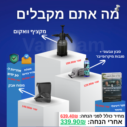 VarFoam - מארז לטיפוח הרכב בכל מקום